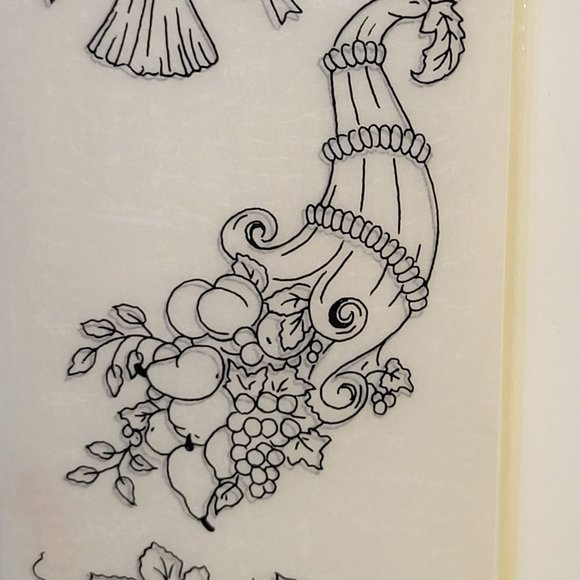 NEW Delta Paint 'n Press Harvest Fall Autumn Crafts Transfers Shading Lot Of 6 - Picture 6 of 7